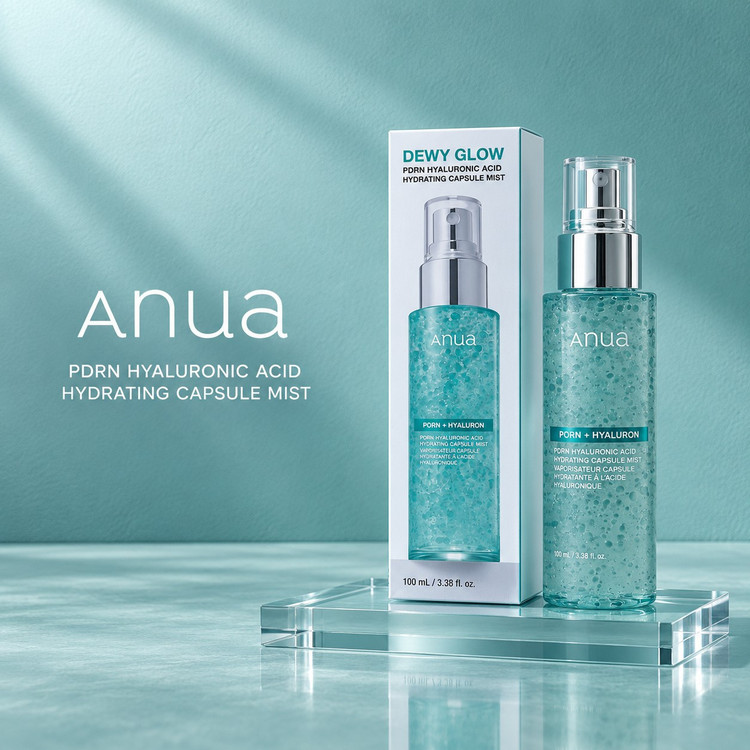 اسپری آبرسان کپسولی آنوا مدل PDRN و هیالورونیک اسید حجم ۱۰۰ میلیلیتر